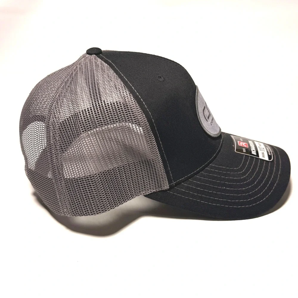 Richardson 112 Trucker Hat Black‎ Grey CFU Concrete Patch Snapback Cap